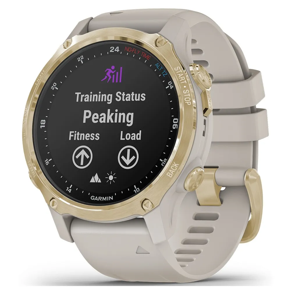 Garmin Descent Mk2S Light Gold with Light Sand Silicone Band (010-02403-01)
