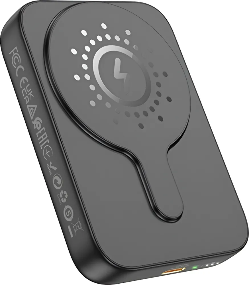 Мобільна батарея POWERBANK 10000 mAh HOCO J117A (Wireless Magnetic PD20W) Black
