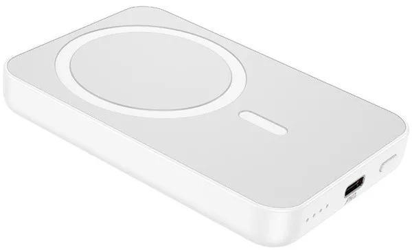 Мобільна батарея POWERBANK 5000 mAh HOCO J109 (Wireless PD20W) White