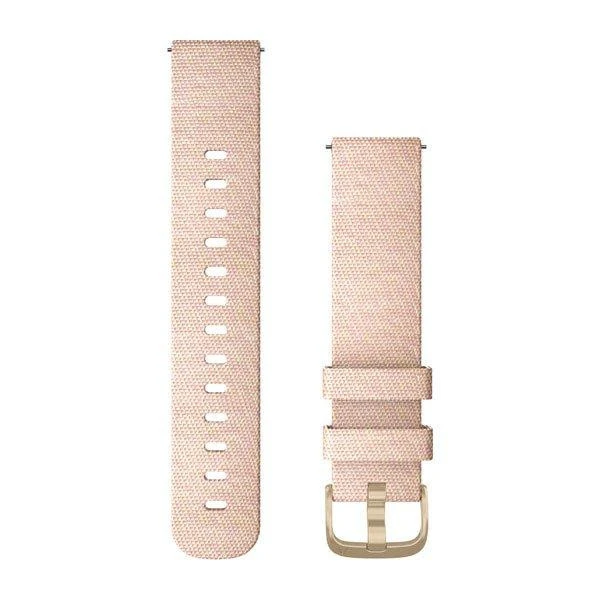 Garmin Quick Release Vivomove Style Band 20mm, Nylon Band, Champagne/Dust Rose (010-12924-12)