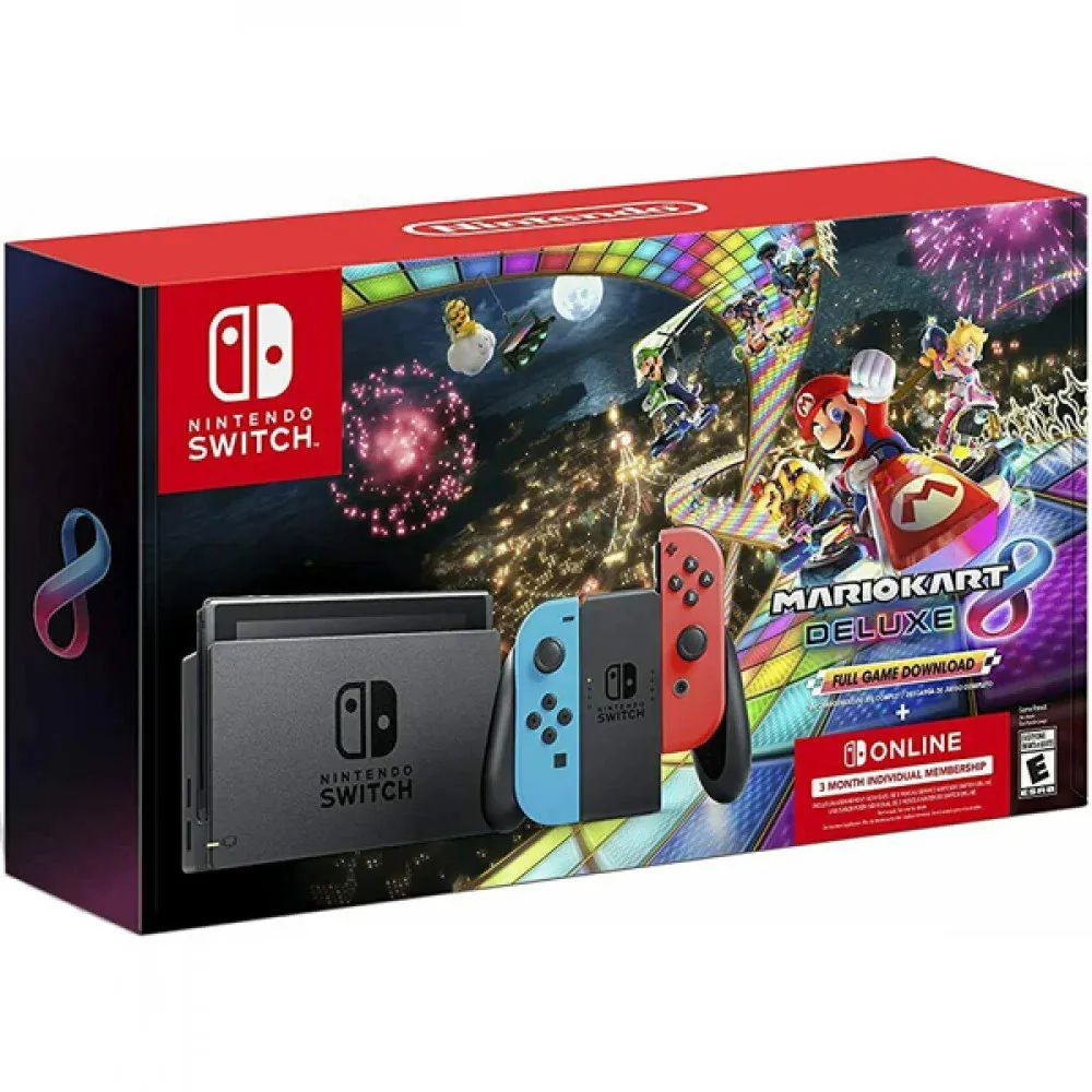 Ігрова приставка Nintendo Switch Oled Red/Blue Plus Mario Kart 8 Deluxe (Download code) Plus 3 months