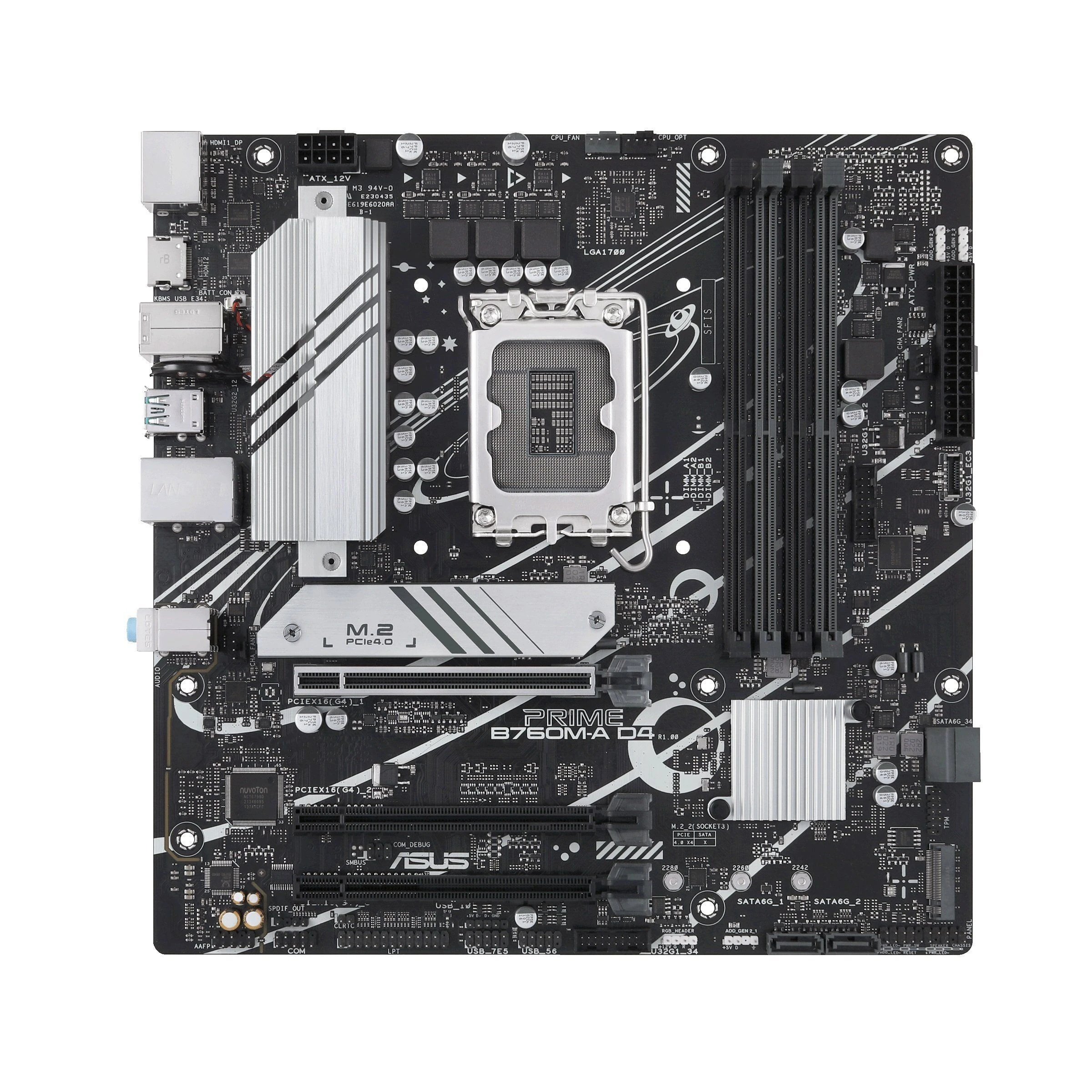 Материнська плата ASUS PRIME B760M-A D4-CSM s1700 (90MB1D00-M1EAYC) (UA)