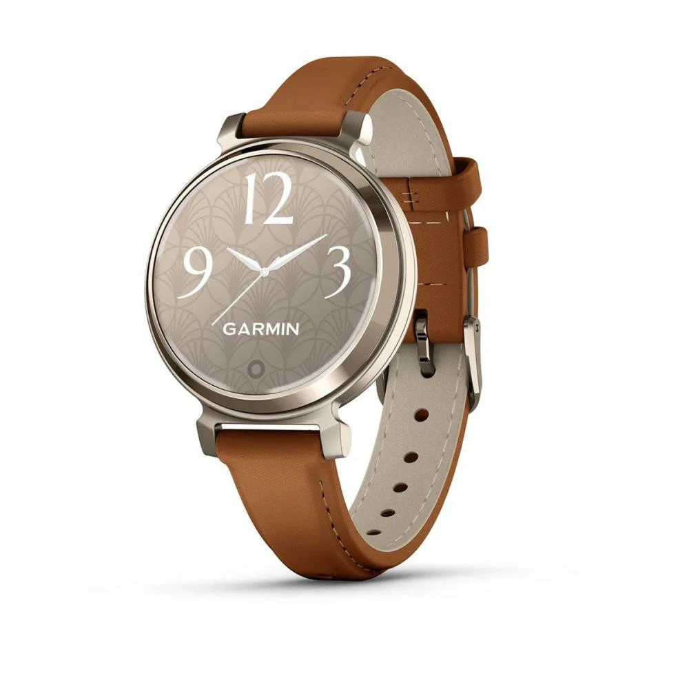 Garmin Lily 2 Classic Cream Gold with Tan Leather Band (010-02839-02) (UA)