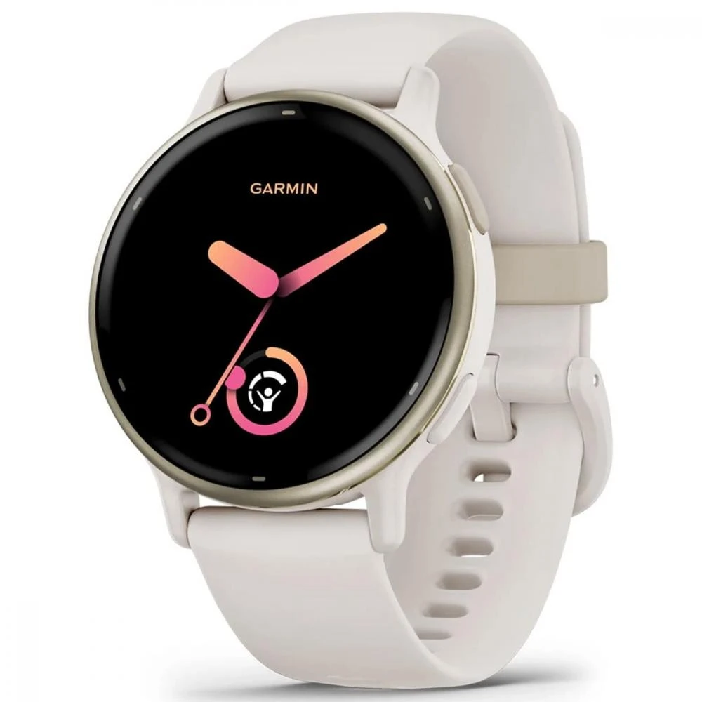 Garmin vivoactive 5 Cream Gold Aluminum Bezel з Ivory Case and Silicone Band (010-02862-11)