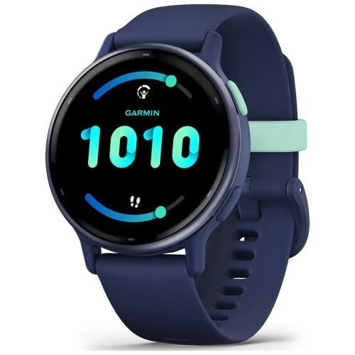 Garmin vivoactive 5 Metallic Navy Aluminum Bezel with Navy Case and Silicone Band (010-02862-12/52)