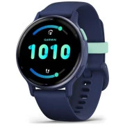 Garmin vivoactive 5 Metallic Navy Aluminum Bezel with Navy Case and Silicone Band (010-02862-12/52)