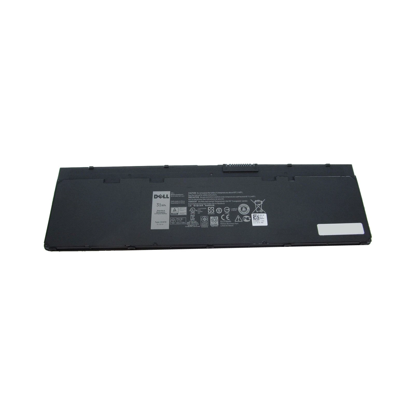 Акумулятор для ноутбука Dell Latitude E7240 GVD76, 2730mAh (31Wh), 3cell, 11.1V, Li-Pol, (A47206) (UA)