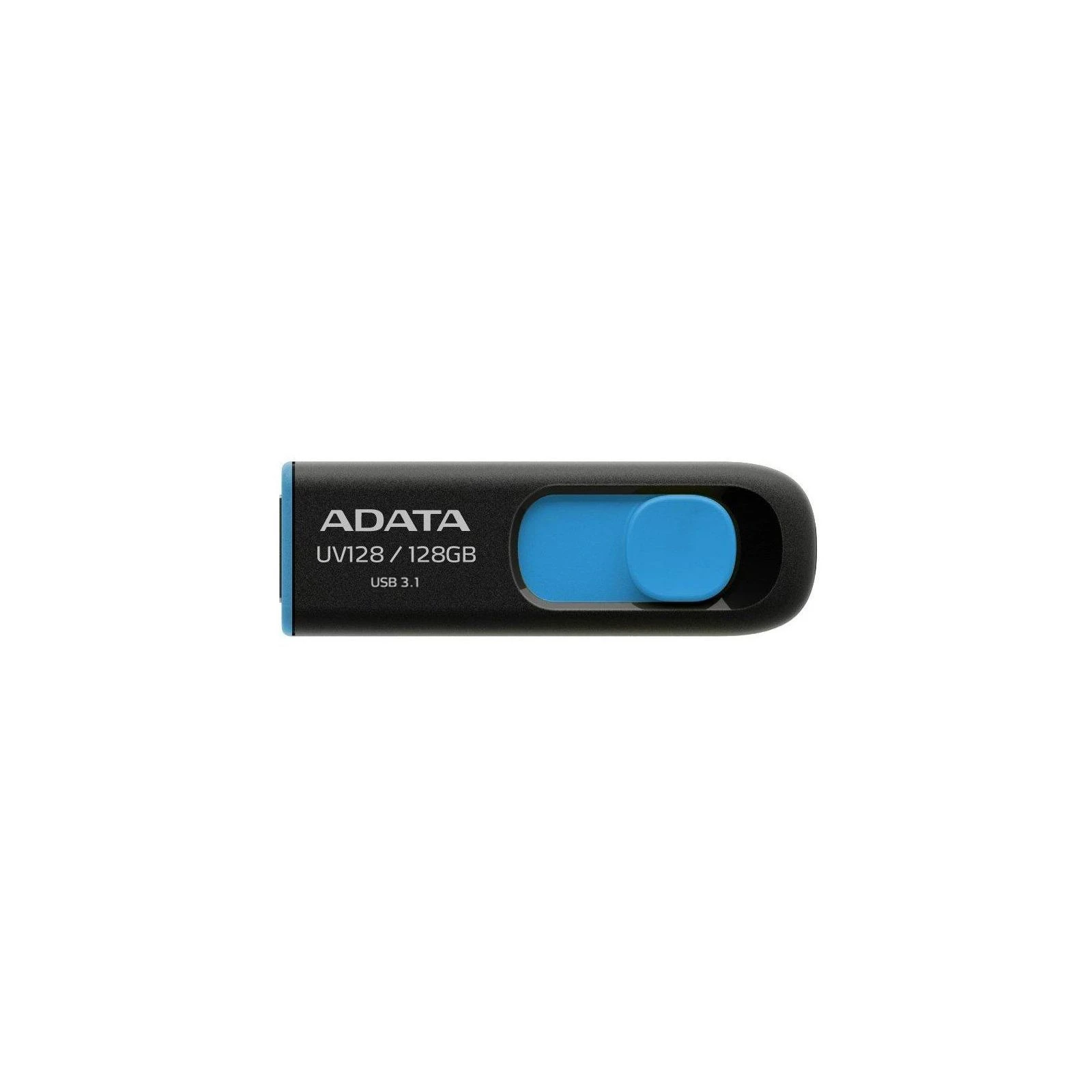 Флеш память ADATA 128GB UV128 Black/Blue USB 3.1 (AUV128-128G-RBE) (UA)