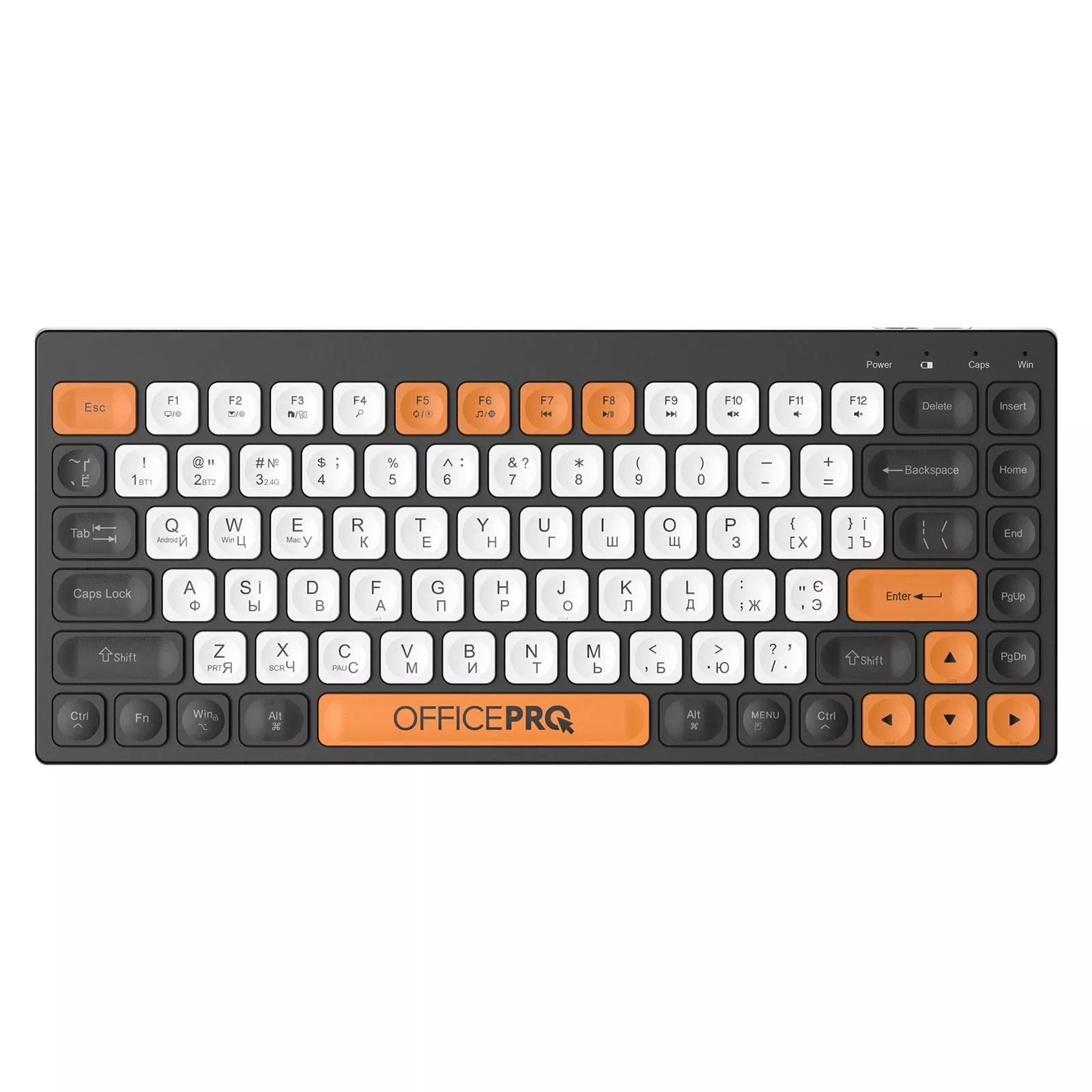 Клавіатура OfficePro SK955B Wireless/Bluetooth Black (SK955B) (UA)