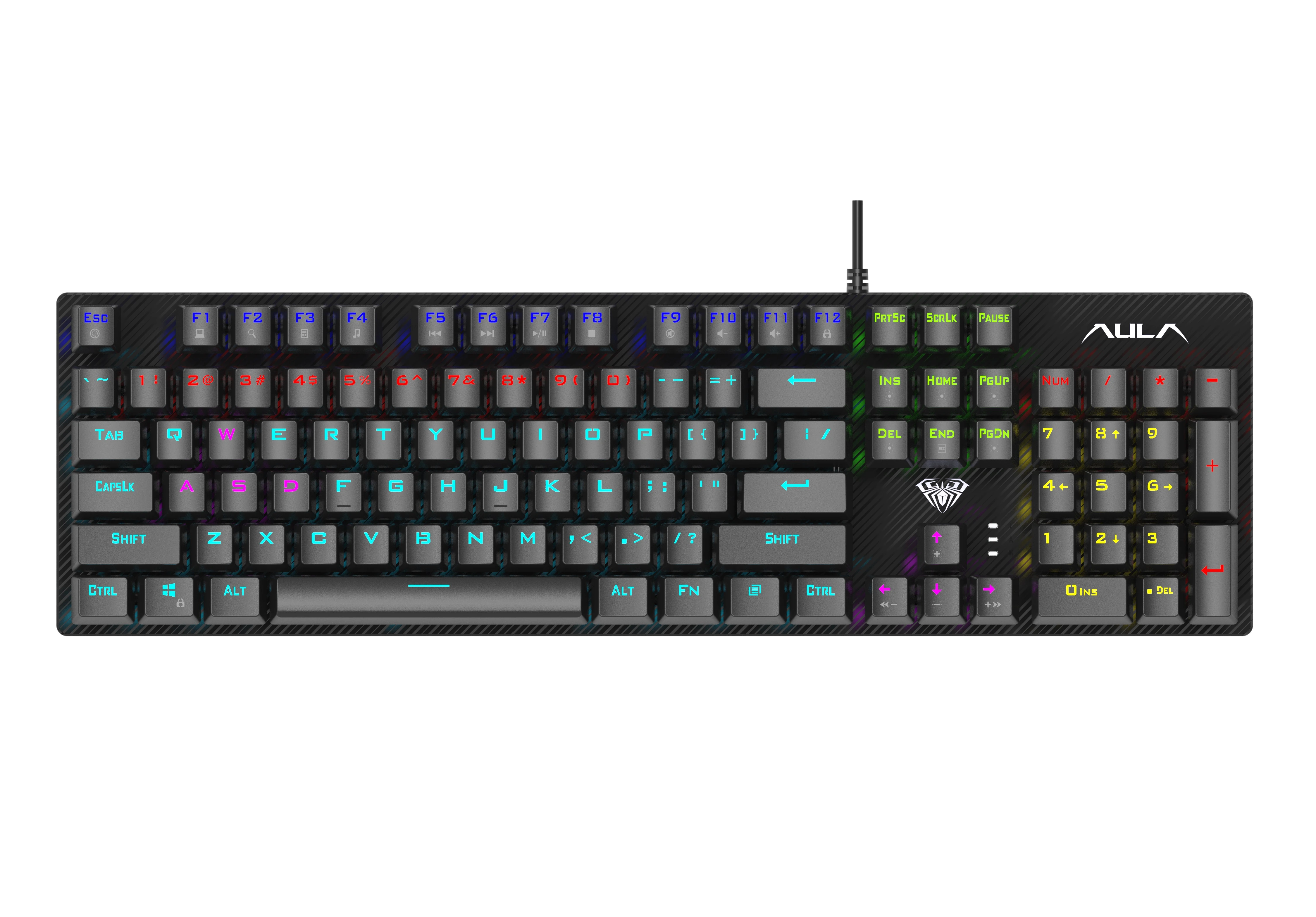 Клавиатура Aula Mechanical S2022 Black keycaps, blue switch (6948391202235) (UA)