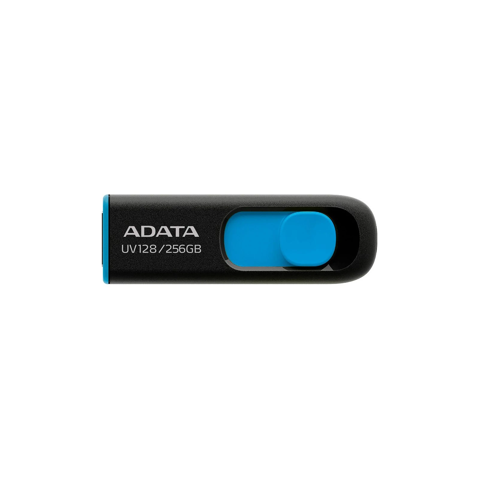 Флеш память ADATA 256GB UV128 Black/Blue USB 3.2 (AUV128-256G-RBE) (UA)