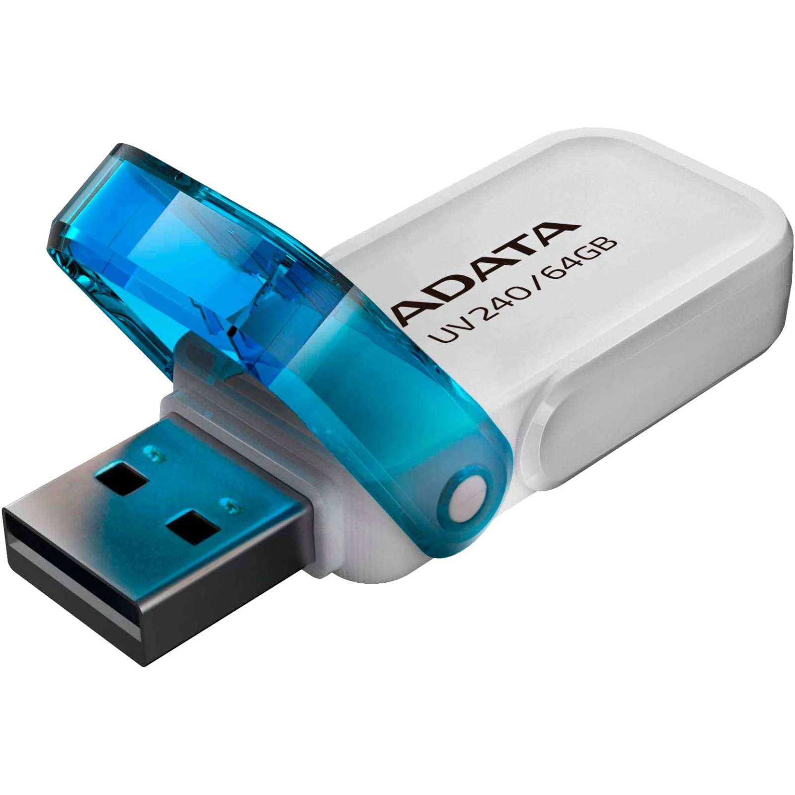 Флеш память ADATA 64GB AUV 240 White USB 2.0 (AUV240-64G-RWH) (UA)