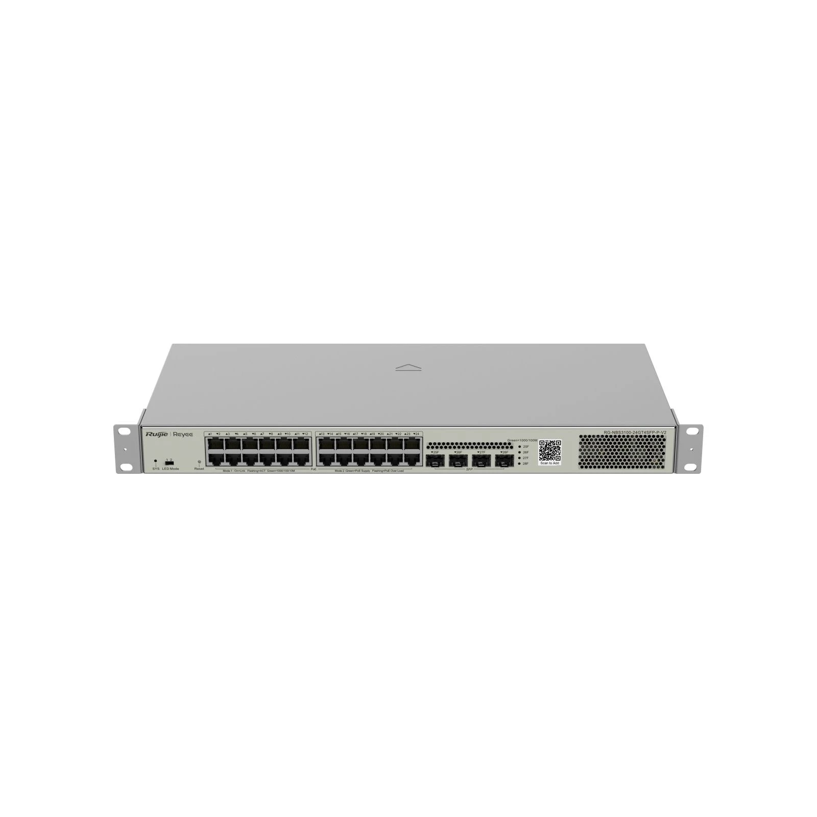 Комутатор мережевий Ruijie Networks RG-NBS3100-24GT4SFP-P-V2 (UA)