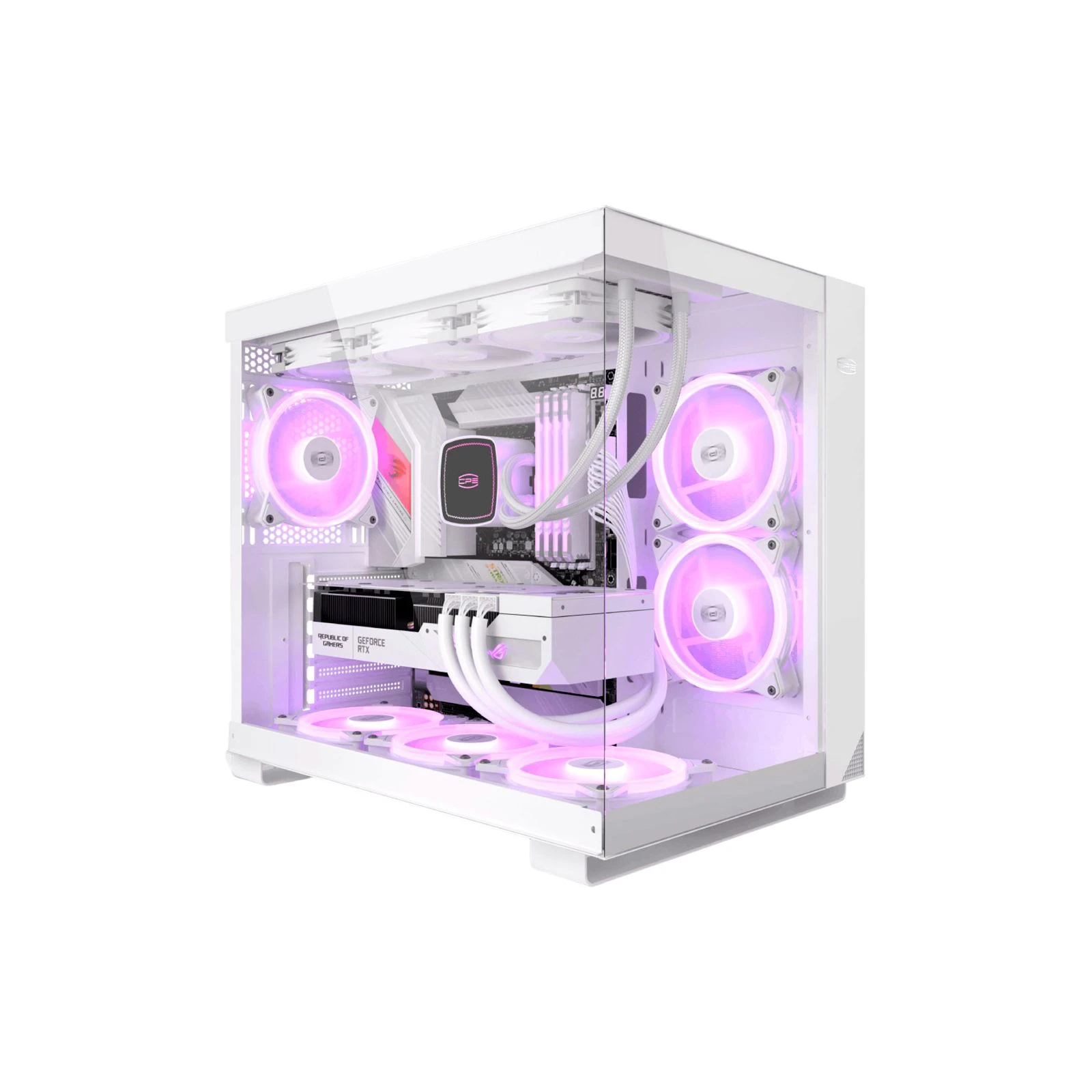 Корпус PcCooler C3 T500 ARGB WH (UA)