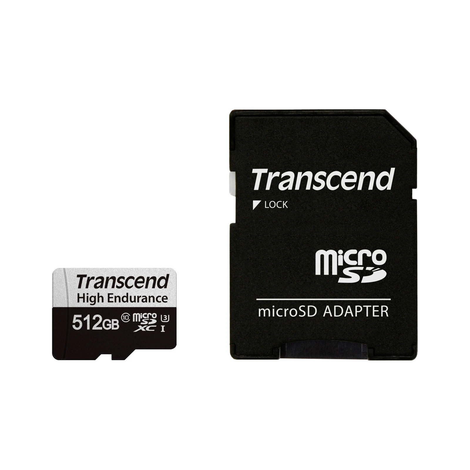 Карта памяти Transcend 512GB microSDXC class 10 UHS-I U3 High Endurance (TS512GUSD350V) (UA)