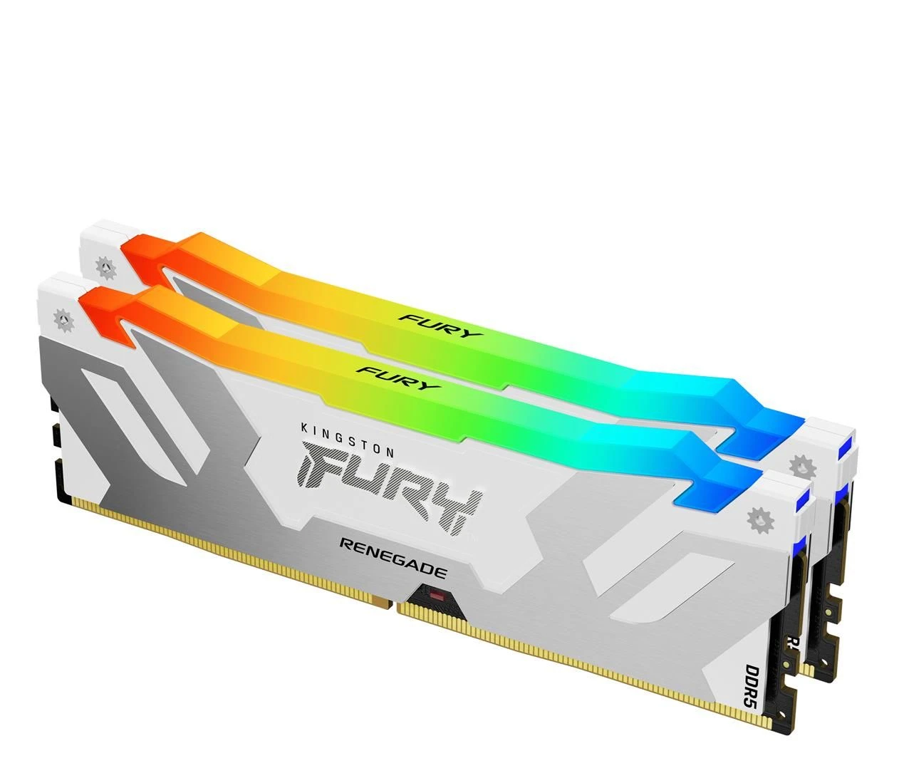 Оперативна пам'ять Kingston FURY 32GB (2x16GB) 6400MHz CL32 Renegade RGB White XMP (KF564C32RWAK2-32) EU