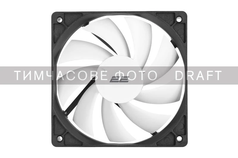 2E F120-SN 120мм 1500rpm 4pin 24dBa чорний (2E-F120-SN) (UA)