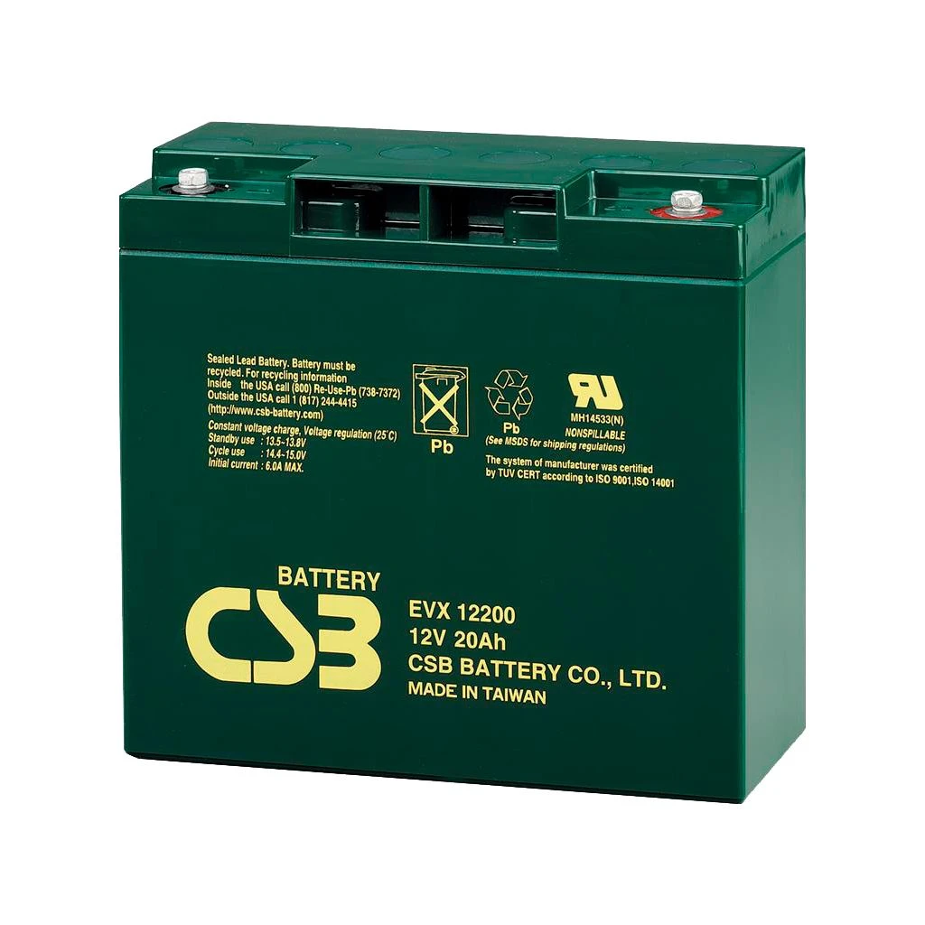 Акумуляторна батарея Батарея до ДБЖ CSB EVX12200 12В 20 Ач (EVX12200) (UA)