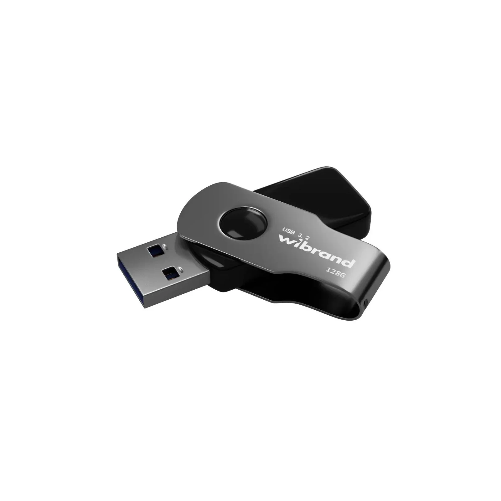 Флеш память Wibrand 128GB Lizard Black USB 3.2 Gen 1 (USB 3.0) (WI3.2/LI128P9B) (UA)
