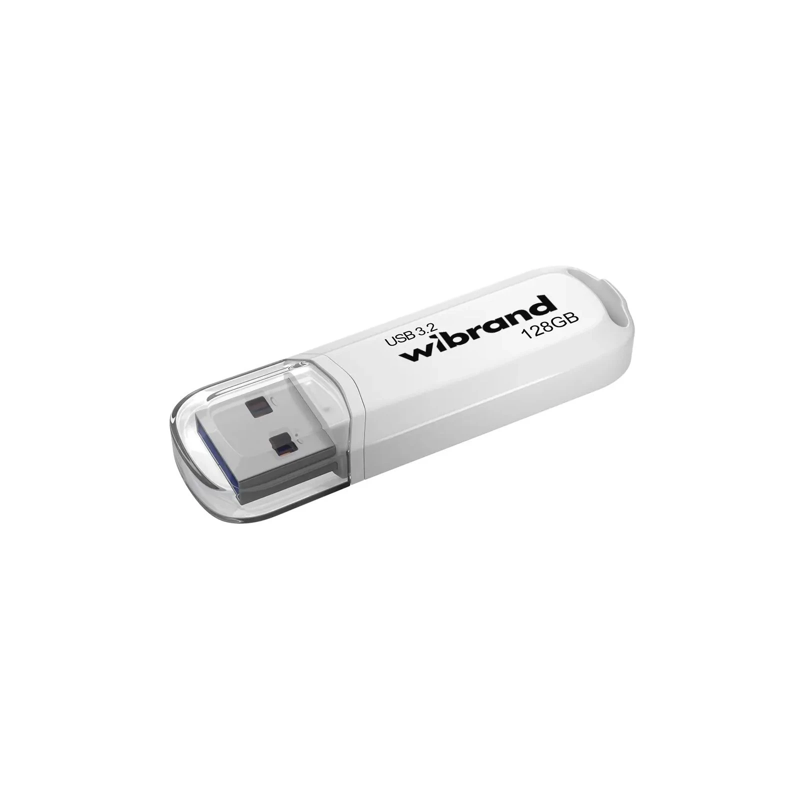 Флеш память Wibrand 128GB Marten White USB 3.2 Gen 1 (USB 3.0) (WI3.2/MA128P10W) (UA)