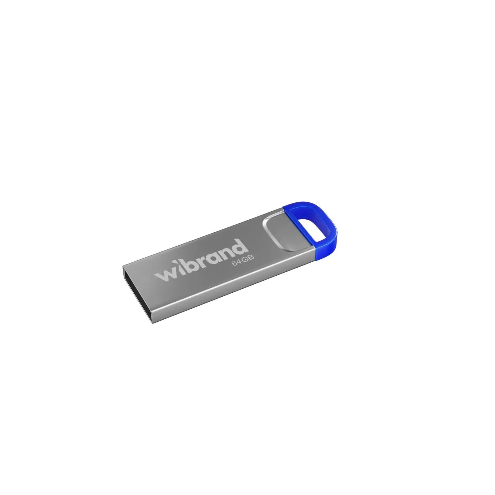 Флеш память Wibrand 64GB Falcon Silver-Blue USB 2.0 (WI2.0/FA64U7U) (UA)