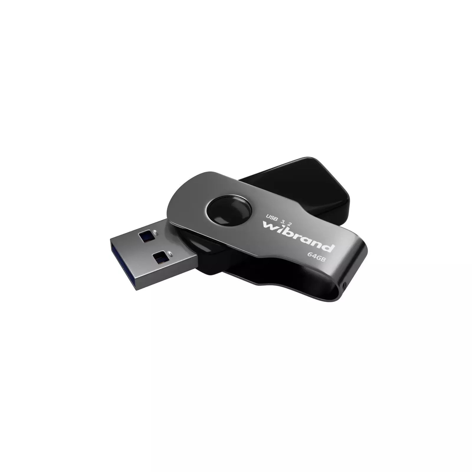 Флеш память Wibrand 64GB Lizard Black USB 3.2 Gen 1 (USB 3.0) (WI3.2/LI64P9B) (UA)