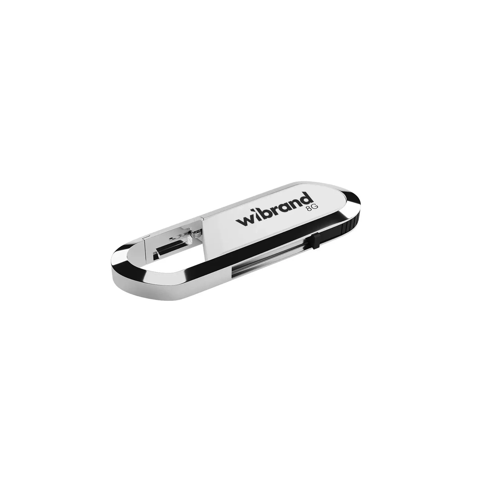 Флеш память Wibrand 8GB Aligator White USB 2.0 (WI2.0/AL8U7W) (UA)
