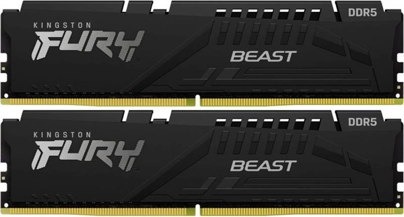 Оперативна пам'ять DDR5 2x32GB/6400 Kingston Fury Beast Black (KF564C32BBK2-64) (UA)