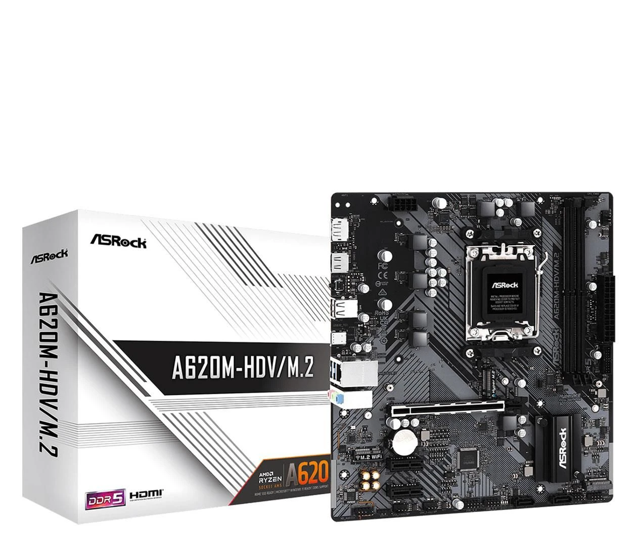 Материнська плата ASRock A620M-HDV/M.2 EU