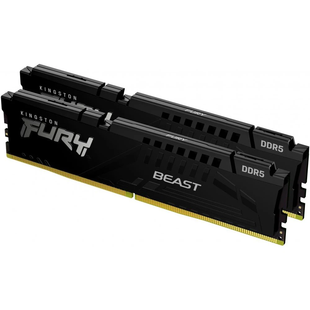 Оперативна пам'ять Kingston FURY 32 GB (2x16 GB) DDR5 6000 MHz Beast Black (KF560C30BBK2-32) (UA)