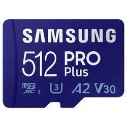 Карта пам'яті Samsung 512 GB microSDXC UHS-I U3 V30 A2 PRO Plus 2023 (MB-MD512SA/EU) (UA)