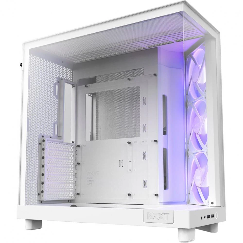 Корпус NZXT H6 Flow RGB Matte White (CC-H61FW-R1) (UA)