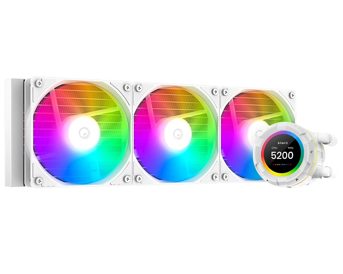 Система водяного охлаждения ID-Cooling Space LCD SL360 XE White (UA)