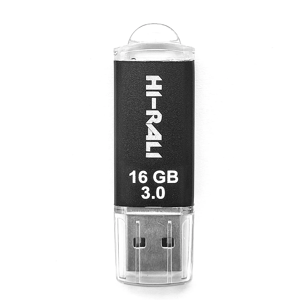 Флеш пам `ять USB3.0 16GB Hi-Rali Rocket Series Black (HI-16GB3VCBK)