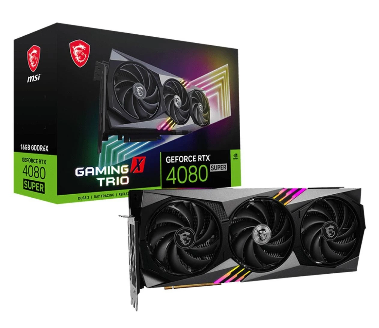 Відеокарта MSI GeForce RTX 4080 SUPER GAMING X TRIO 16GB GDDR6X (RTX 4080 SUPER 16G GAMINING X TRIO) EU