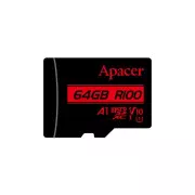 MicroSDHC 64GB UHS-I Class 10 Apacer (AP64GMCSX10UB-RA) (UA)