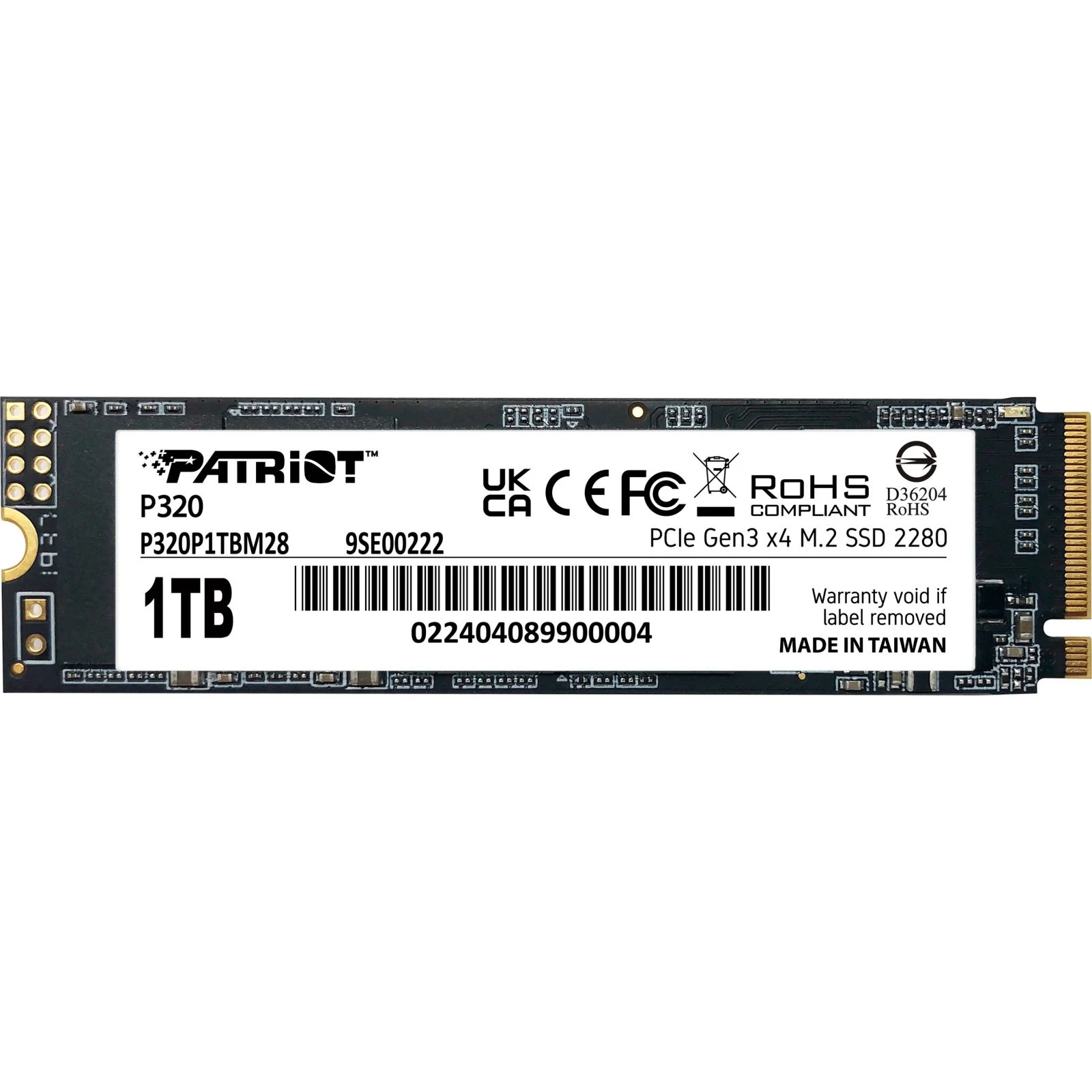 SSD диск M.2 2280 1TB Patriot (P320P1TBM28) (UA)