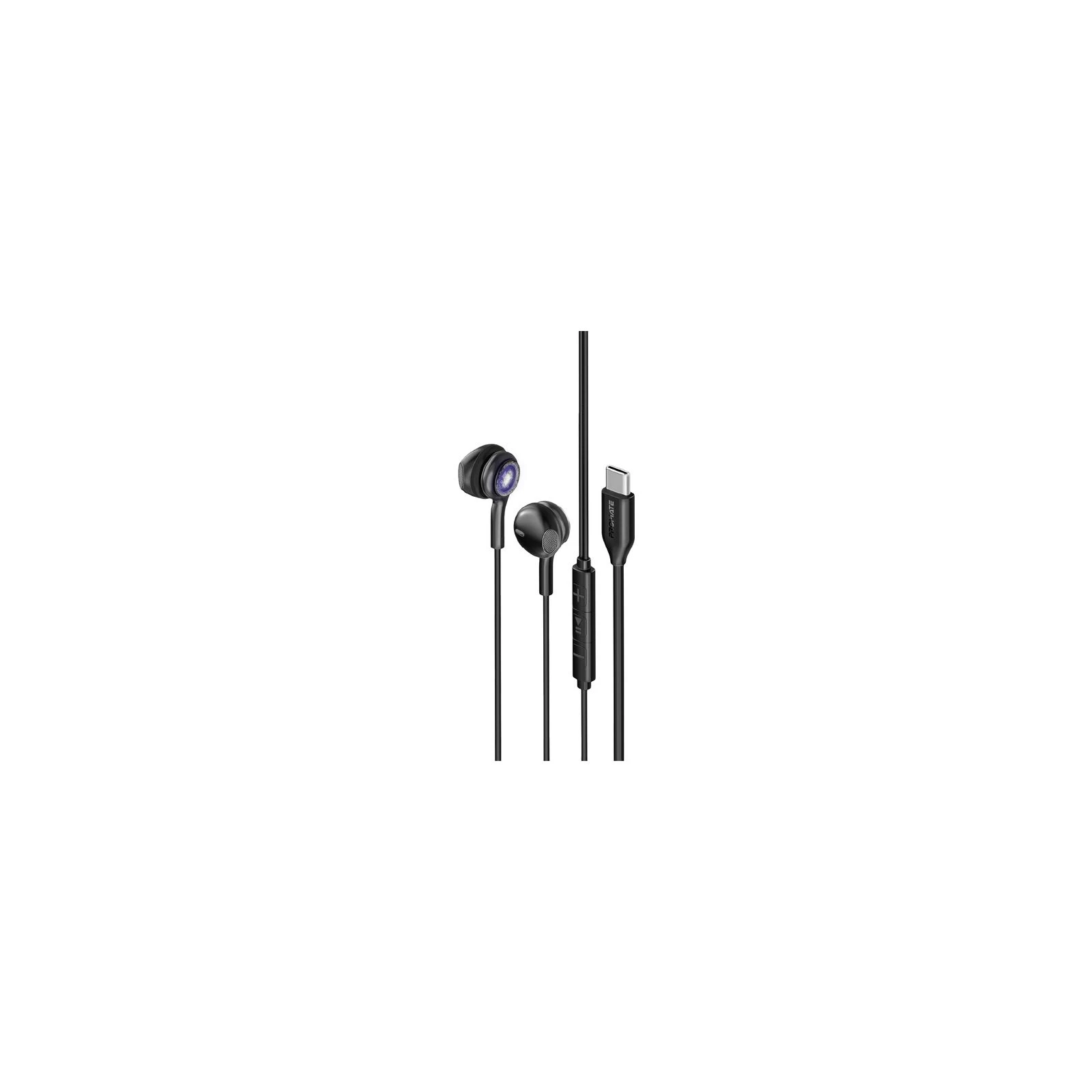 Promate LumiBuds-C Black (lumibuds-c.black) (UA)