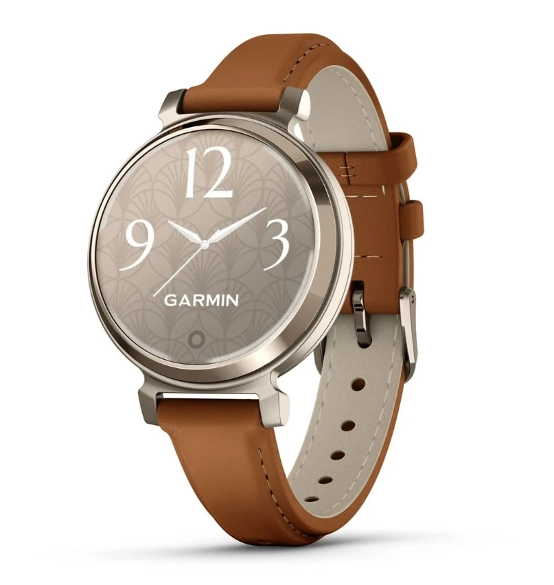 Garmin Lily 2 Cream Gold з Tan Leather Band (010-02839-60)