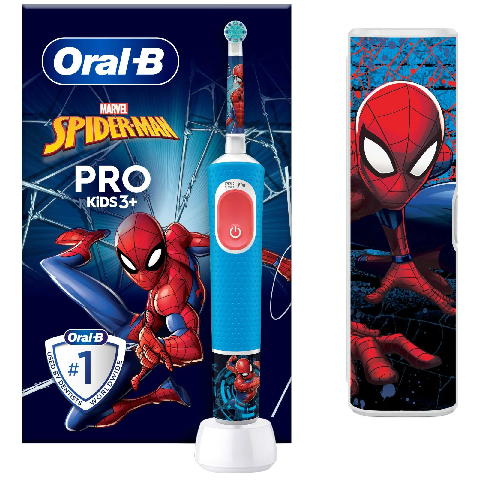Электрическая зубная щетка Oral-B D103.413.2KX Spiderman (8006540773567) (UA)