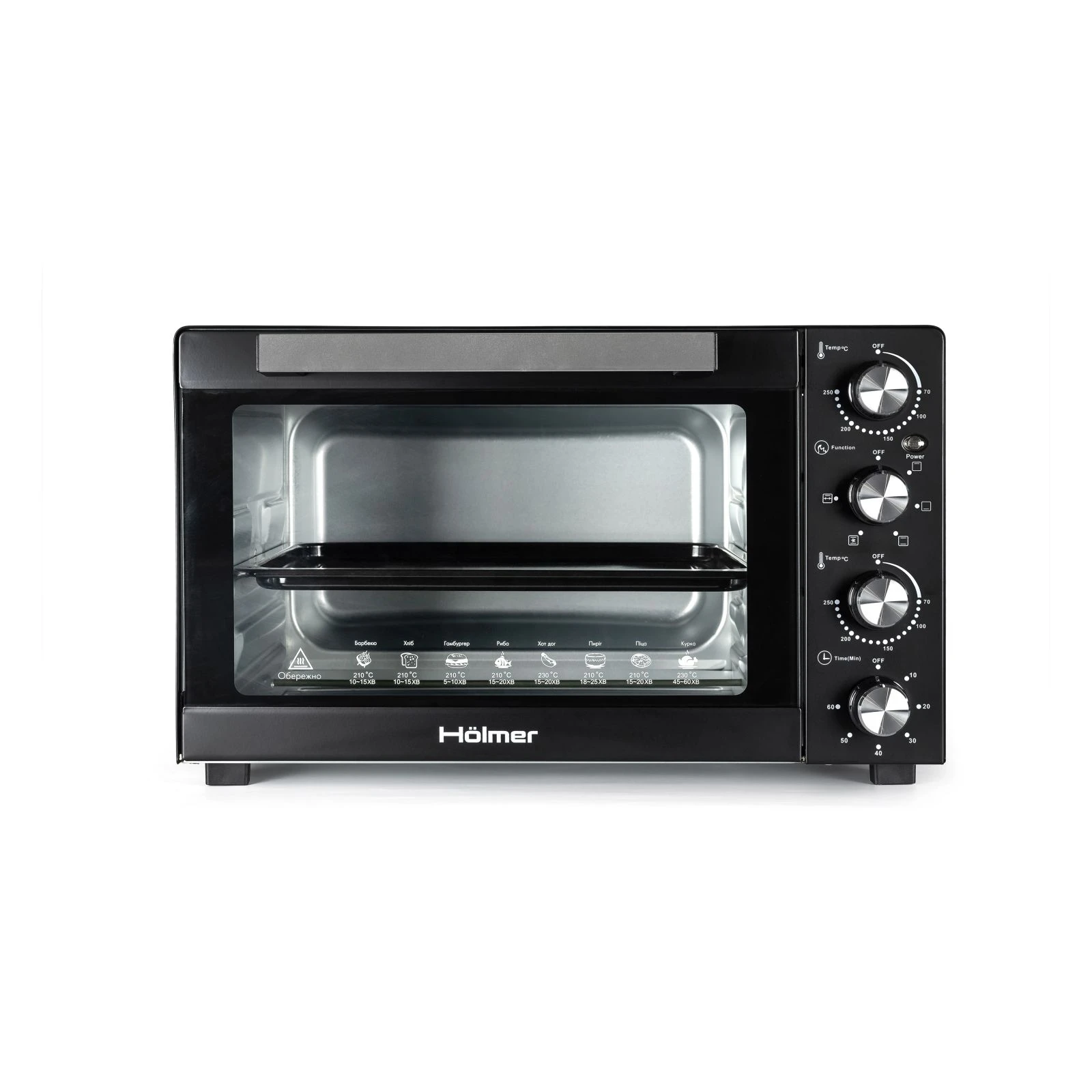 Електродуховка настільна Holmer HEO-083CR (UA)