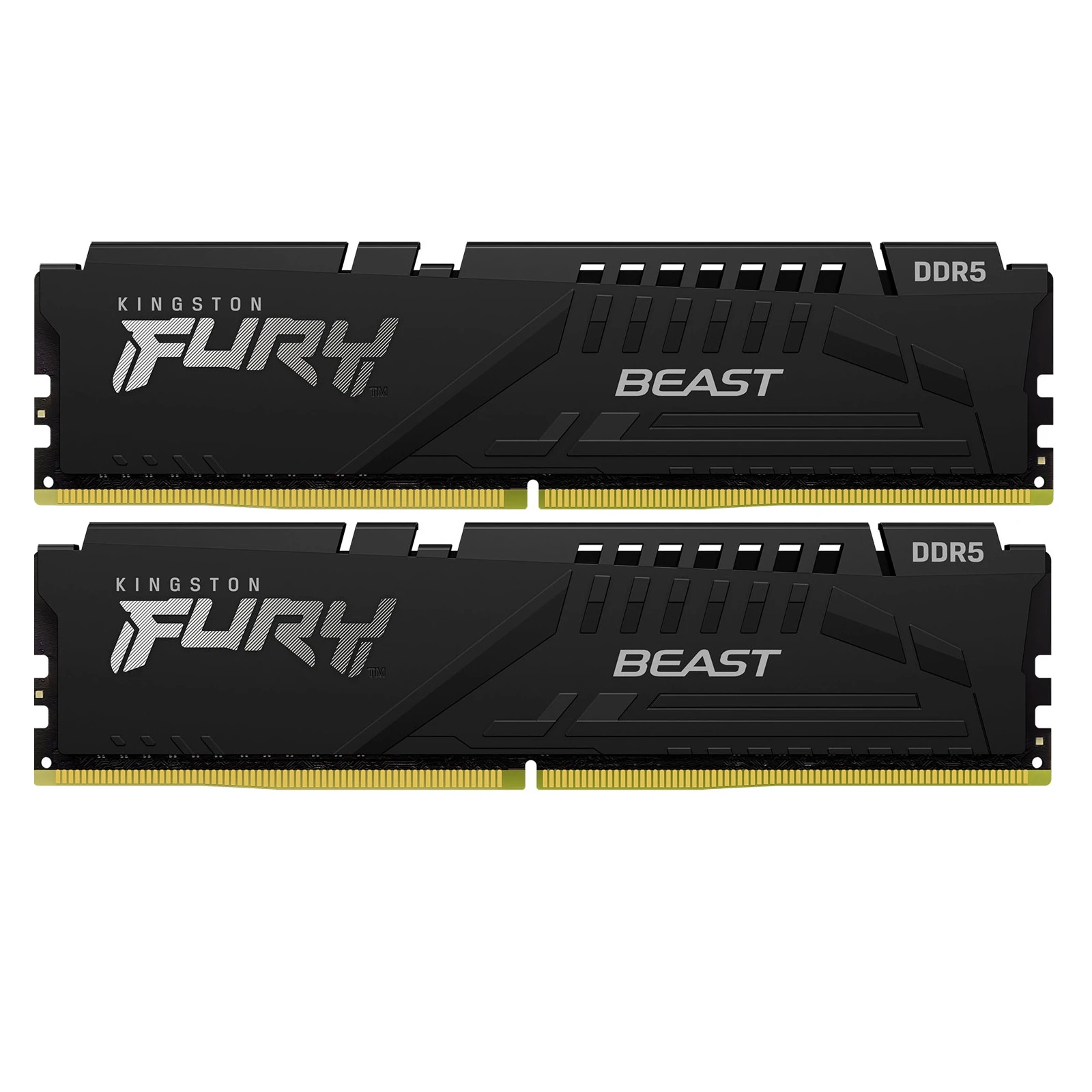 Оперативна пам'ять DDR5 16GB (2x8GB) 6000 MHz Beast Black XMP Kingston Fury (ex. HyperX) (KF560C30BBK2-16) (UA)