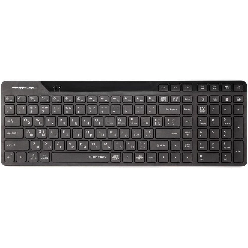 Клавіатура A4Tech Fstyler FBK27C AS Black (4711422001266) (UA)