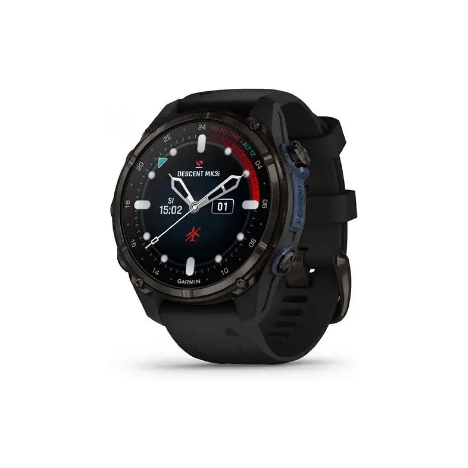 Смарт-часы Garmin Descent Mk3i, 43mm, Crbn Gry DLC Ti/Blk, Dive Computer, GPS (010-02753-11) (UA)