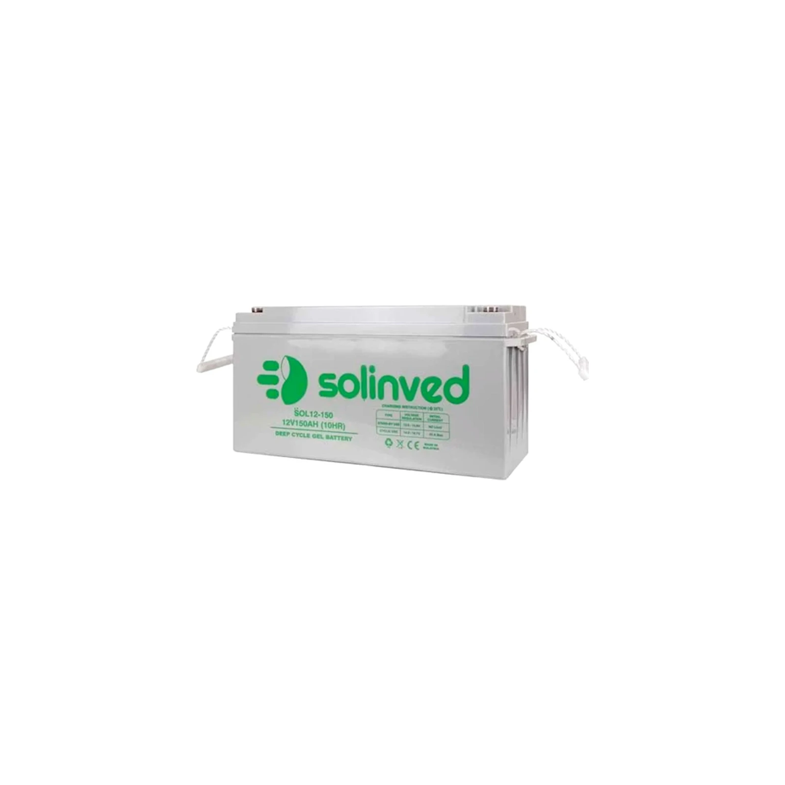 Акумуляторна батарея Solinved 12V-150Ah, GEL (SLG150-12) (UA)