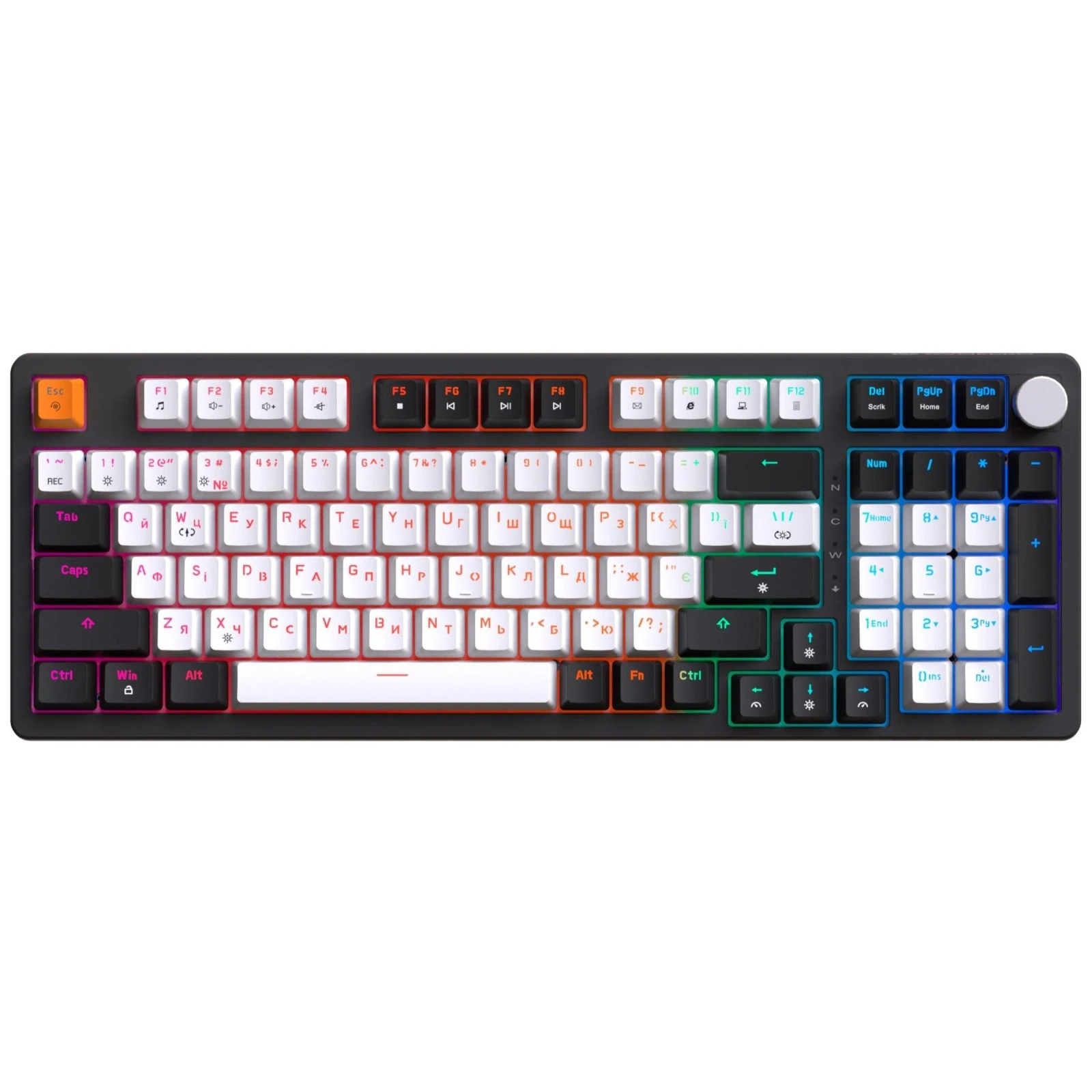 Клавиатура GamePro MK170B Hot-Swap Red Swich RGB USB UA Black (MK170B) (UA)