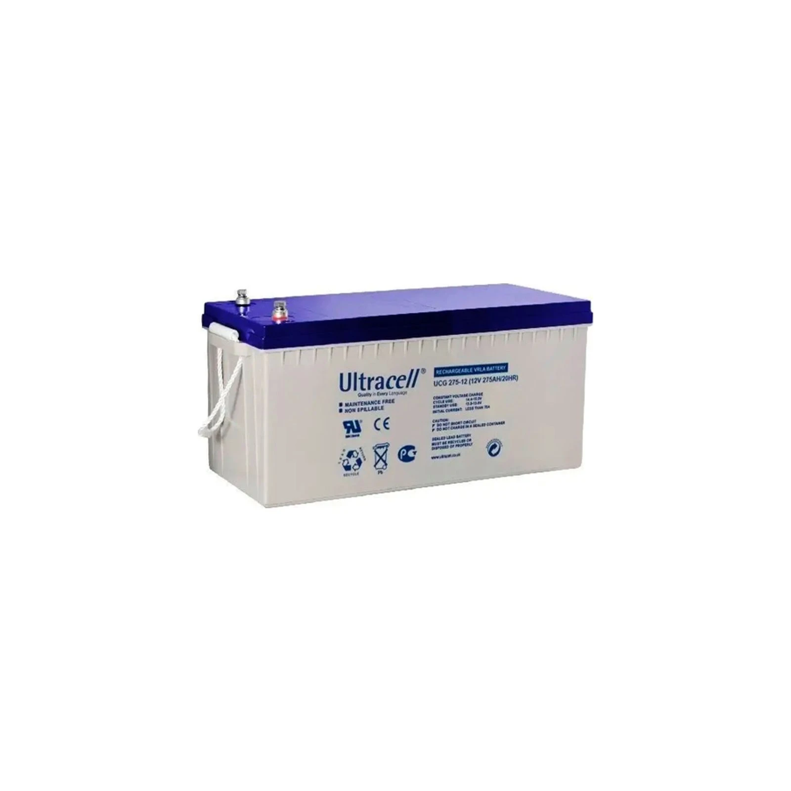 Акумуляторна батарея Ultracell 12V-275Ah, GEL (UCG275-12) (UA)