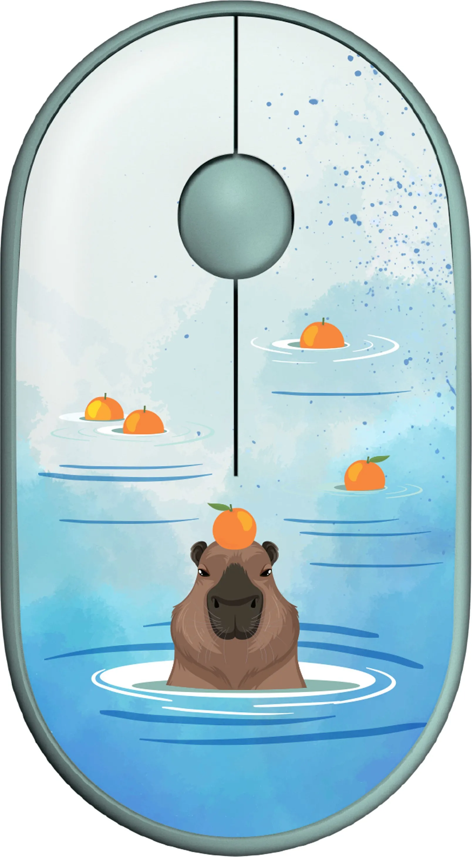 Мышь 2E MF300 CAPYBARA:TANGERINE Silent WL BT (2E-MF300WCAPIBARAGN) (UA)