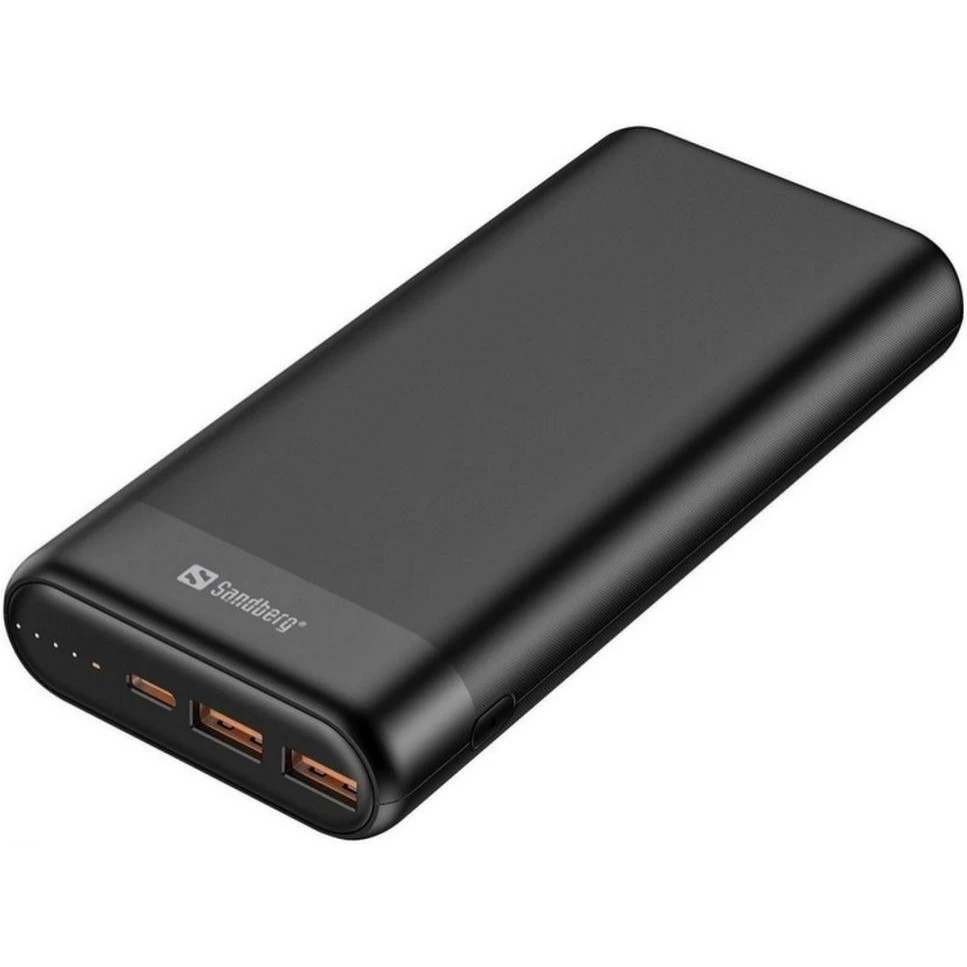 Мобільна батарея Sandberg PD 65W 3A QC3.0 20000 mAh, USB, 2хType-C OUT (420-62) (UA)