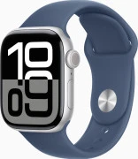 Apple Watch Series 10 GPS 42mm Silver Alu. Case w. Denim Sport Band - M/L (MWWC3)